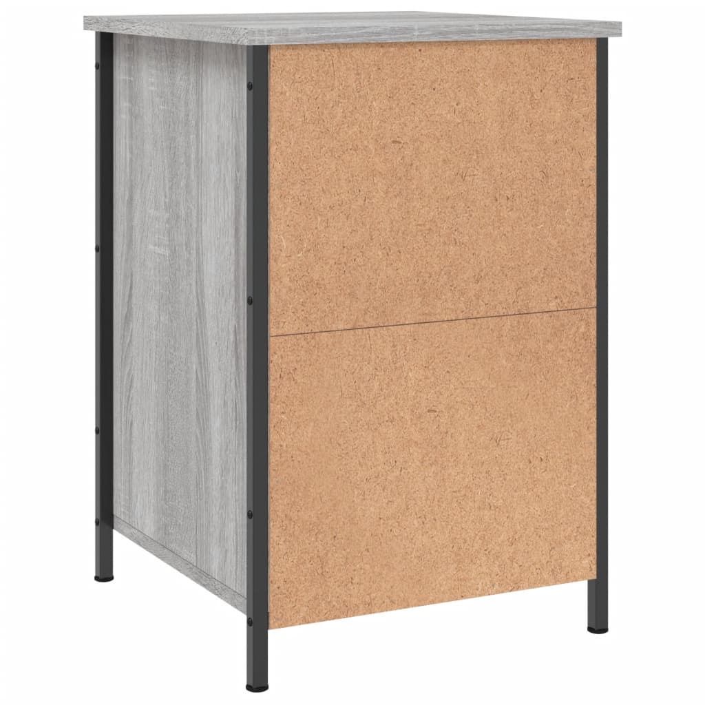 Κομοδίνα 2 τεμ. Γκρι Sonoma 40x42x60εκ. από Επεξεργασμένο Ξύλο