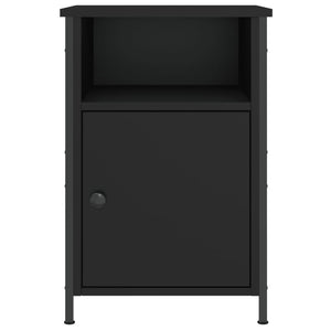 Κομοδίνα 2 τεμ. Μαύρα 40 x 42 x 60 εκ. από Επεξεργασμένο Ξύλο