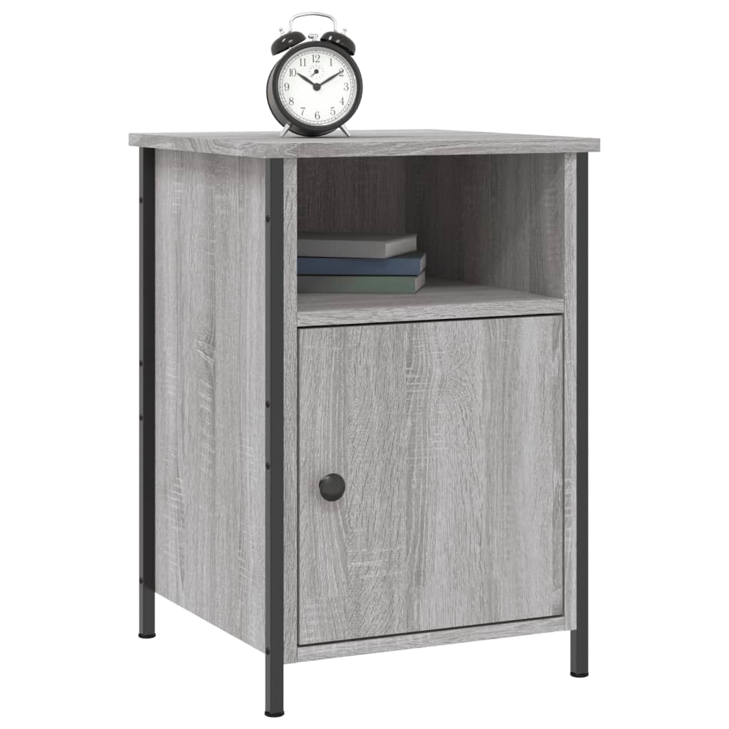 Κομοδίνο Γκρι Sonoma 40 x 42 x 60 εκ. από Επεξεργασμένο Ξύλο