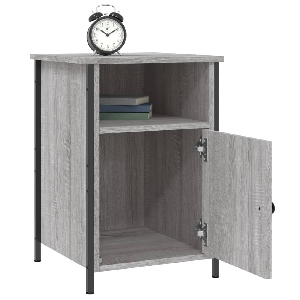 Κομοδίνο Γκρι Sonoma 40 x 42 x 60 εκ. από Επεξεργασμένο Ξύλο