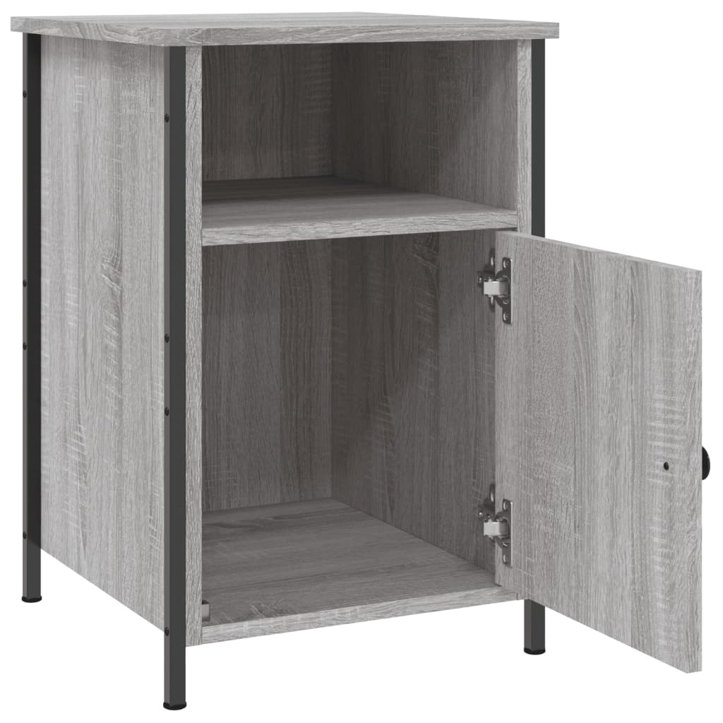Κομοδίνο Γκρι Sonoma 40 x 42 x 60 εκ. από Επεξεργασμένο Ξύλο