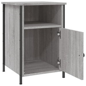 Κομοδίνο Γκρι Sonoma 40 x 42 x 60 εκ. από Επεξεργασμένο Ξύλο