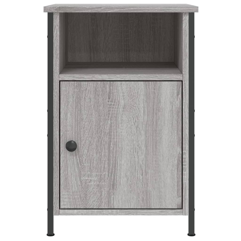 Κομοδίνα 2 τεμ. Γκρι Sonoma 40x42x60εκ. από Επεξεργασμένο Ξύλο - Pakobazaar