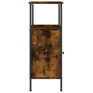 Κομοδίνα 2 τεμ. Καπνιστή Δρυς 41 x 31 x 80 εκ. Επεξεργ. Ξύλο
