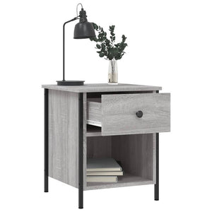 Κομοδίνο Γκρι Sonoma 40 x 42 x 50 εκ. από Επεξεργασμένο Ξύλο