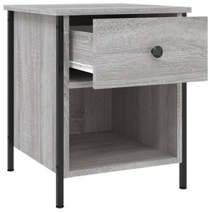Κομοδίνο Γκρι Sonoma 40 x 42 x 50 εκ. από Επεξεργασμένο Ξύλο