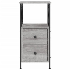 Κομοδίνο Γκρι Sonoma 34 x 35,5 x 70 εκ. από Επεξεργασμένο Ξύλο