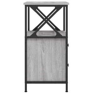 Κομοδίνο Γκρι Sonoma 34 x 35,5 x 70 εκ. από Επεξεργασμένο Ξύλο