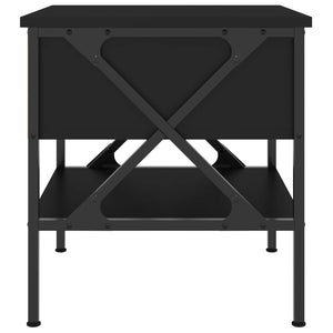 Κομοδίνο Μαύρο 40 x 42 x 45 εκ. από Επεξεργασμένο Ξύλο