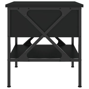Κομοδίνα 2 τεμ. Μαύρα 40 x 42 x 45 εκ. από Επεξεργασμένο Ξύλο