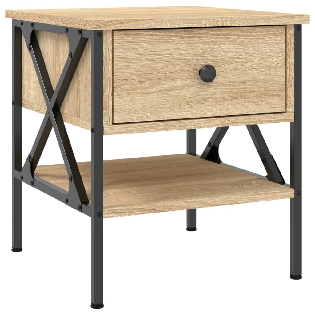 Κομοδίνο Sonoma Δρυς 40 x 42 x 45 εκ. από Επεξεργασμένο Ξύλο