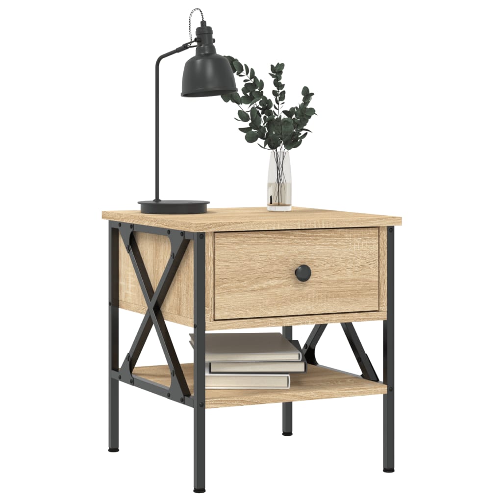 Κομοδίνο Sonoma Δρυς 40 x 42 x 45 εκ. από Επεξεργασμένο Ξύλο