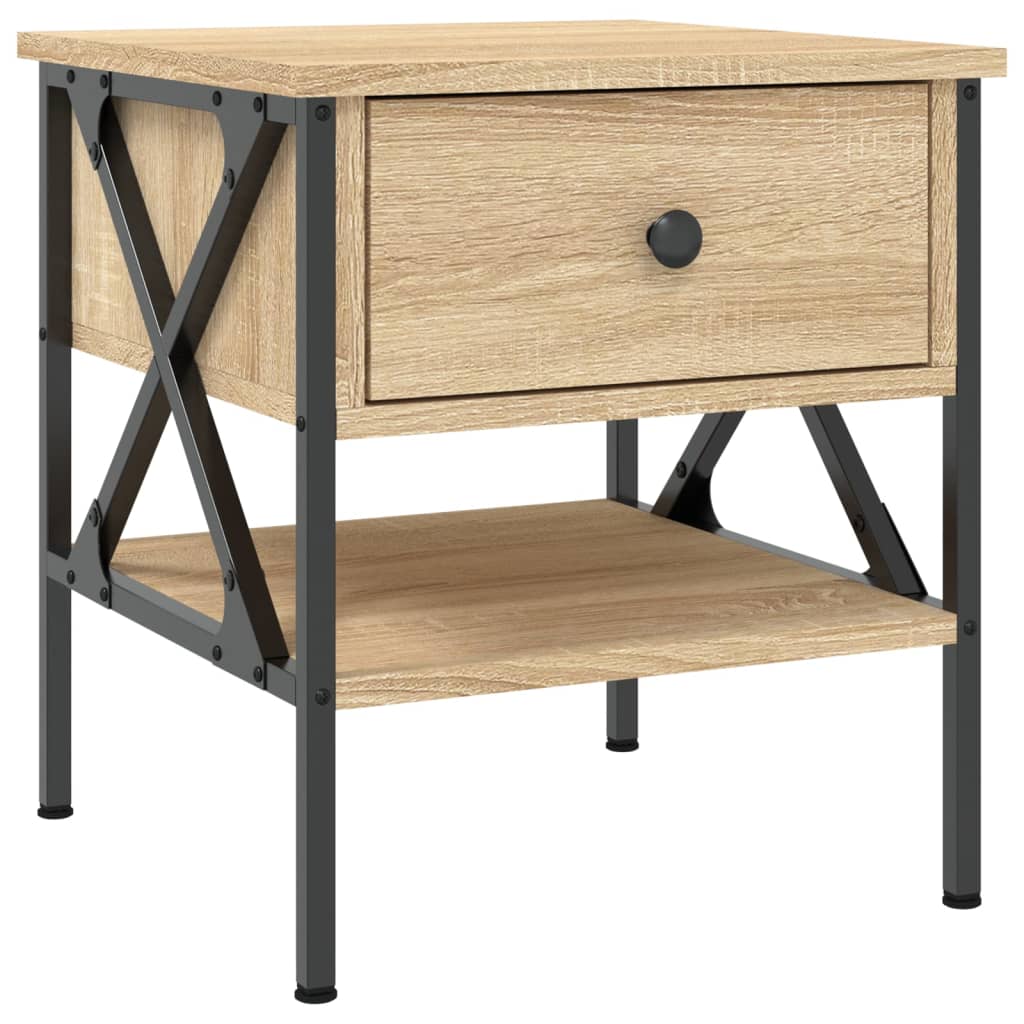 Κομοδίνα 2 τεμ. Sonoma Δρυς 40x42x45 εκ. από Επεξεργασμένο Ξύλο