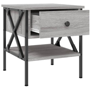 Κομοδίνο Γκρι Sonoma 40 x 42 x 45 εκ. από Επεξεργασμένο Ξύλο