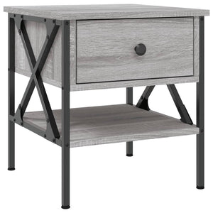 Κομοδίνα 2 τεμ. Γκρι Sonoma 40x42x45 εκ. από Επεξεργασμένο Ξύλο - Pakobazaar