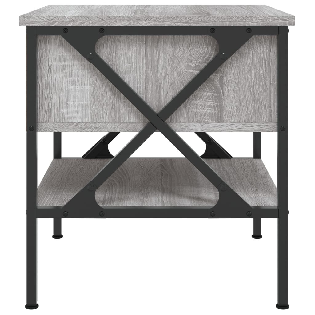 Κομοδίνα 2 τεμ. Γκρι Sonoma 40x42x45 εκ. από Επεξεργασμένο Ξύλο - Pakobazaar