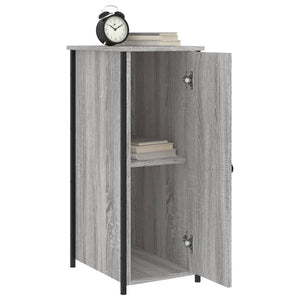 Κομοδίνα 2 τεμ. Γκρι Sonoma 32x42x80 εκ. από Επεξεργασμένο Ξύλο