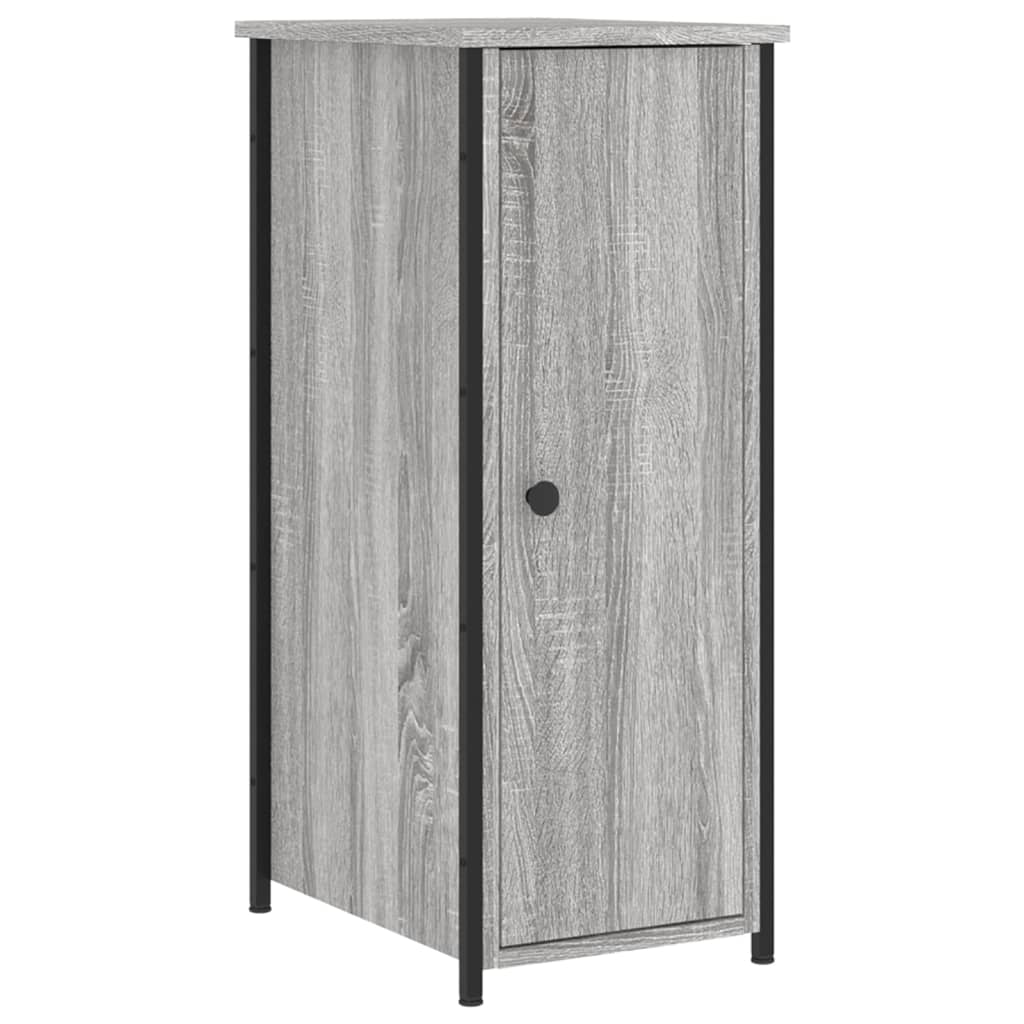 Κομοδίνα 2 τεμ. Γκρι Sonoma 32x42x80 εκ. από Επεξεργασμένο Ξύλο