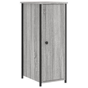 Κομοδίνα 2 τεμ. Γκρι Sonoma 32x42x80 εκ. από Επεξεργασμένο Ξύλο