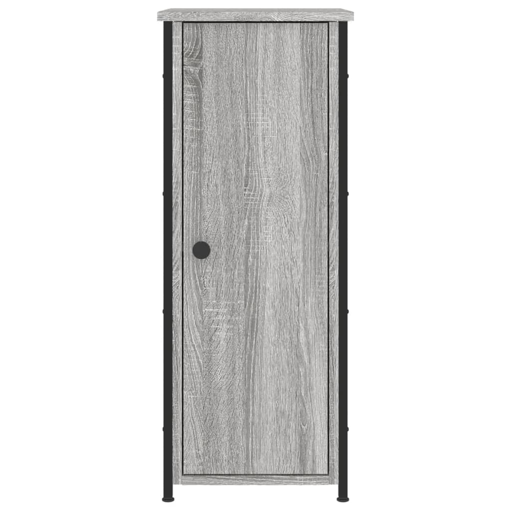 Κομοδίνα 2 τεμ. Γκρι Sonoma 32x42x80 εκ. από Επεξεργασμένο Ξύλο