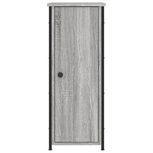 Κομοδίνα 2 τεμ. Γκρι Sonoma 32x42x80 εκ. από Επεξεργασμένο Ξύλο