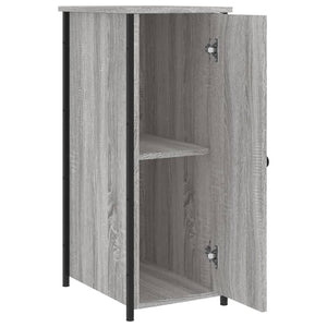 Κομοδίνα 2 τεμ. Γκρι Sonoma 32x42x80 εκ. από Επεξεργασμένο Ξύλο