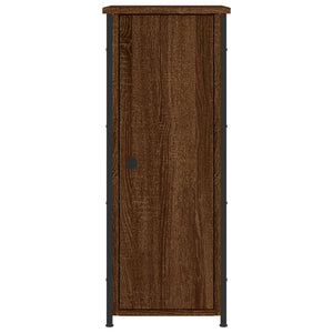 Κομοδίνα 2 τεμ. Καφέ Δρυς 32x42x80 εκ. Επεξεργασμένο Ξύλο - Pakobazaar