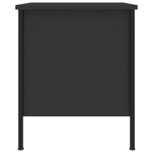 Κομοδίνα 2 Τεμ. Μαύρα 40 x 42 x 50 εκ. από Επεξεργασμένο Ξύλο
