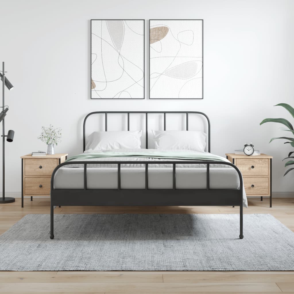 Κομοδίνα 2 Τεμ. Sonoma Δρυς 40x42x50 εκ. από Επεξεργασμένο Ξύλο