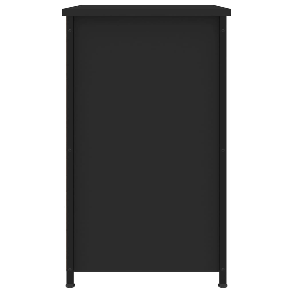 Κομοδίνο Μαύρο 40 x 36 x 60 εκ. από Επεξεργασμένο Ξύλο