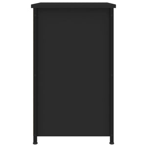 Κομοδίνο Μαύρο 40 x 36 x 60 εκ. από Επεξεργασμένο Ξύλο