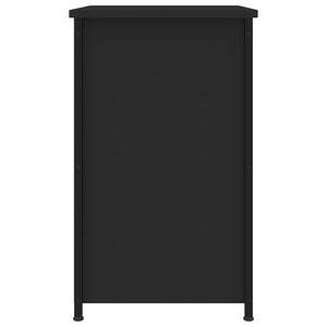 Κομοδίνα 2 τεμ. Μαύρα 40 x 36 x 60 εκ. από Επεξεργασμένο Ξύλο