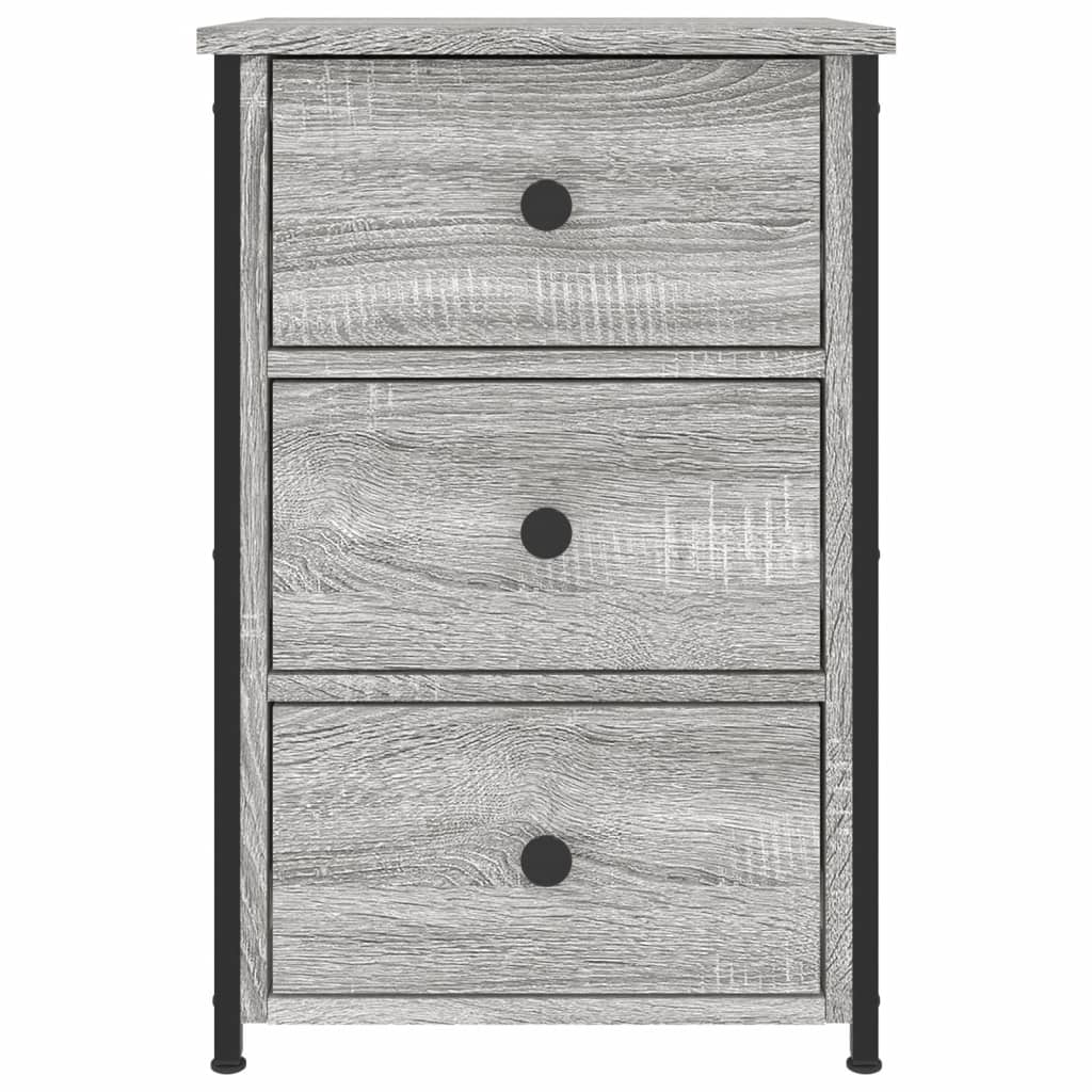 Κομοδίνο Γκρι Sonoma 40x36x60 εκ. από Επεξεργασμένο Ξύλο - Pakobazaar