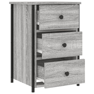 Κομοδίνο Γκρι Sonoma 40x36x60 εκ. από Επεξεργασμένο Ξύλο - Pakobazaar