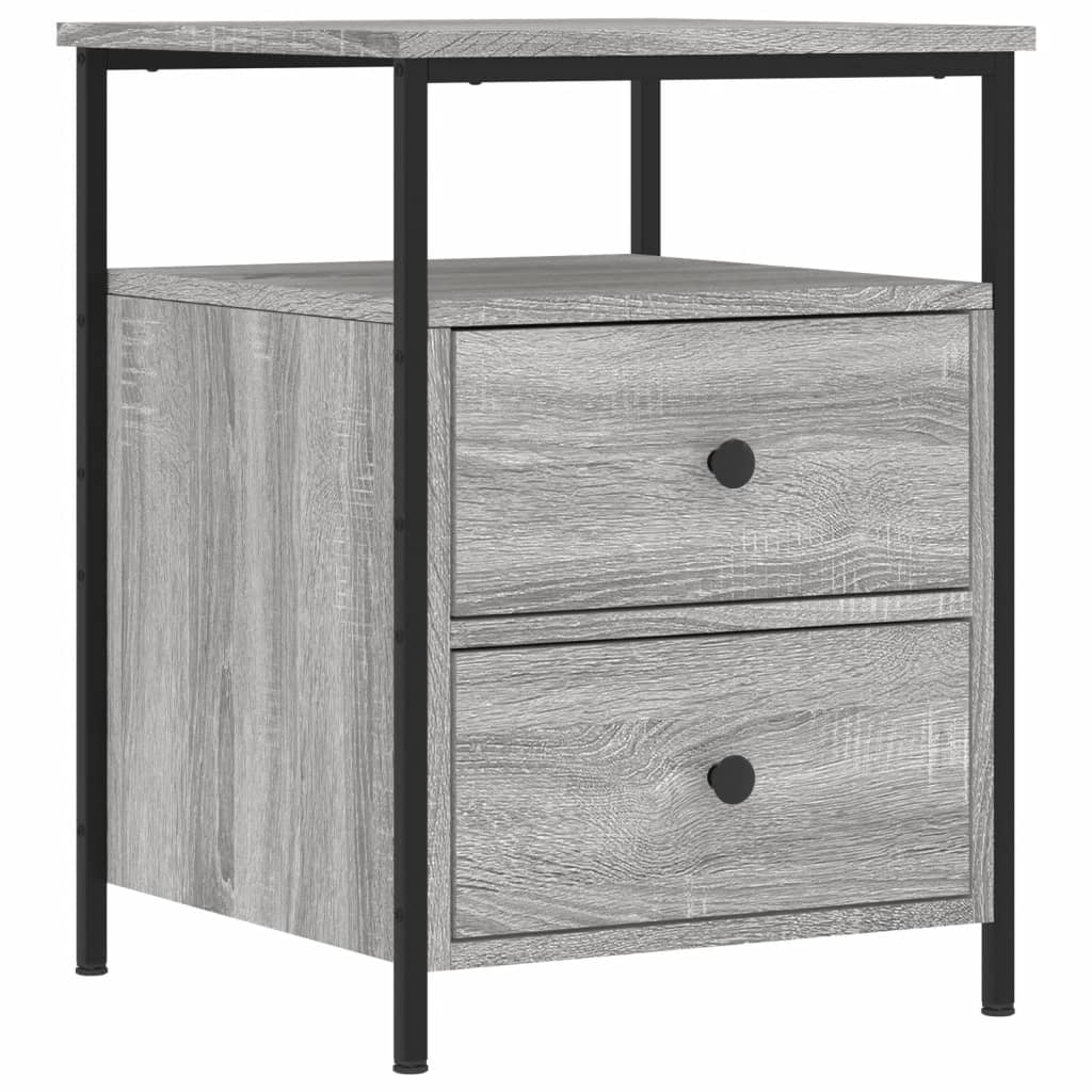Κομοδίνο Γκρι Sonoma 44 x 45 x 60 εκ. από Επεξεργασμένο Ξύλο - Pakobazaar
