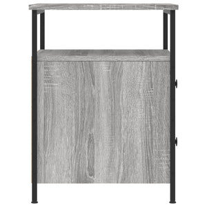 Κομοδίνα 2 τεμ. Γκρι Sonoma 44x45x60 εκ. από Επεξεργασμένο Ξύλο