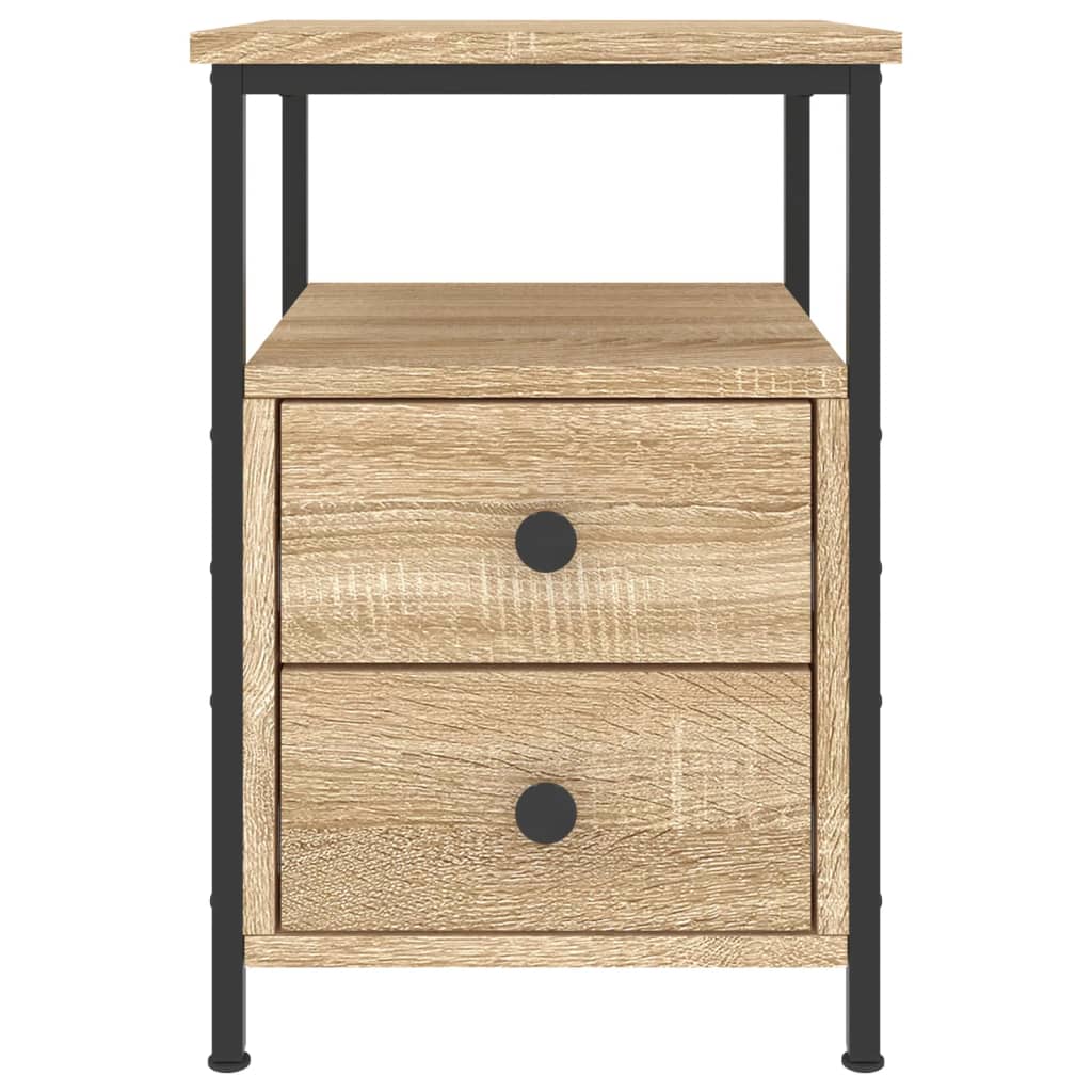 Κομοδίνα 2 τεμ. Sonoma Δρυς 34x35,5x50 εκ. Επεξεργασμένο Ξύλο