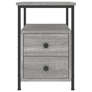Κομοδίνο Γκρι Sonoma 34 x 35,5 x 50 εκ. από Επεξεργασμένο Ξύλο - Pakobazaar