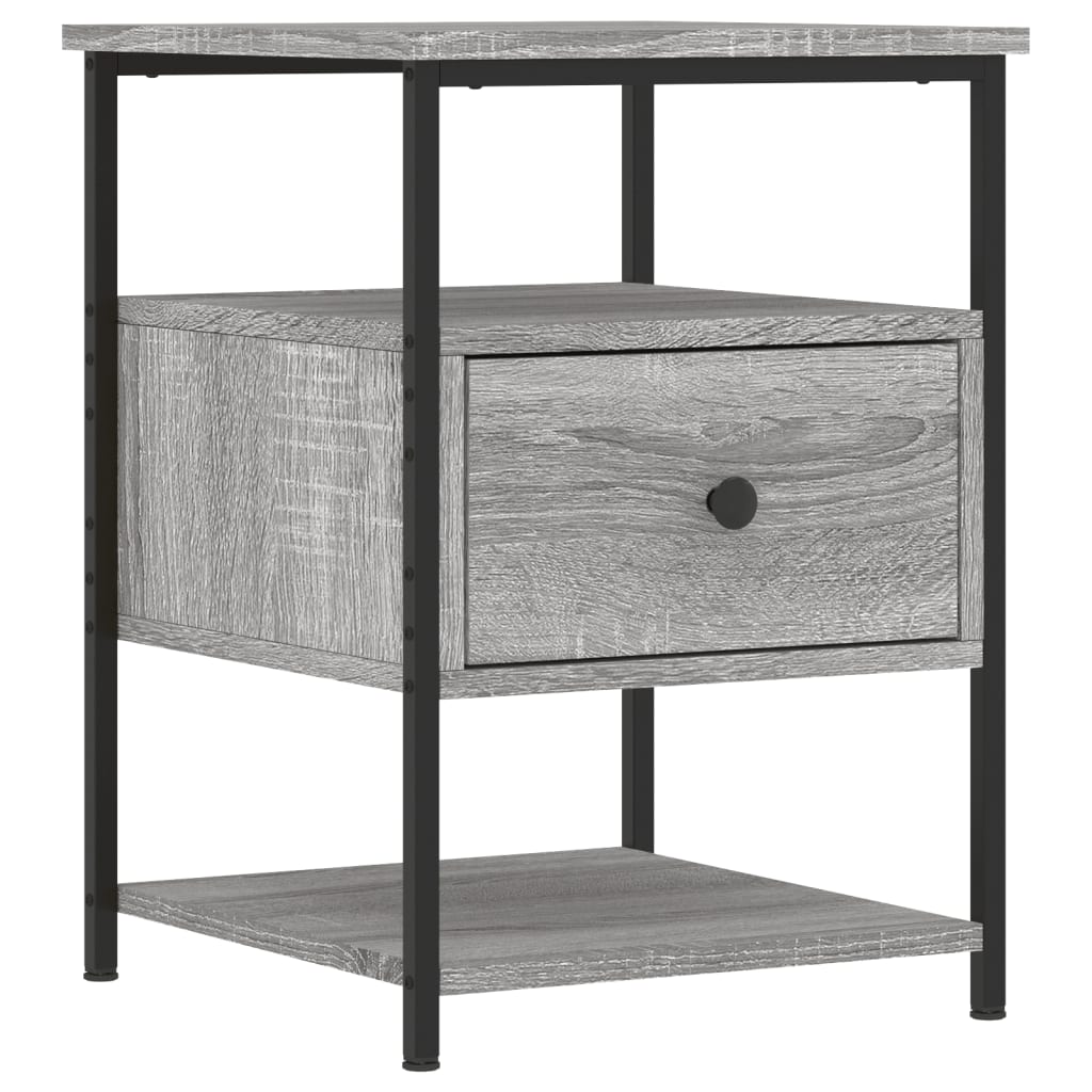 Κομοδίνο Γκρι Sonoma 40 x 42 x 56 εκ. από Επεξεργασμένο Ξύλο
