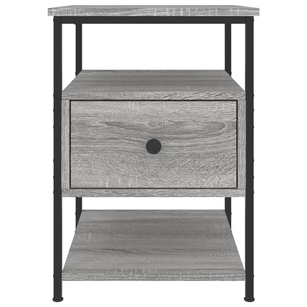 Κομοδίνο Γκρι Sonoma 40 x 42 x 56 εκ. από Επεξεργασμένο Ξύλο