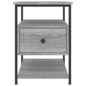 Κομοδίνο Γκρι Sonoma 40 x 42 x 56 εκ. από Επεξεργασμένο Ξύλο