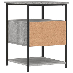 Κομοδίνο Γκρι Sonoma 40 x 42 x 56 εκ. από Επεξεργασμένο Ξύλο