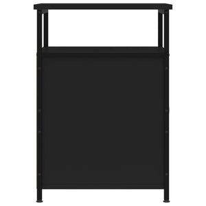 Κομοδίνα 2 τεμ. Μαύρα 40 x 42 x 60 εκ. από Επεξεργασμένο Ξύλο