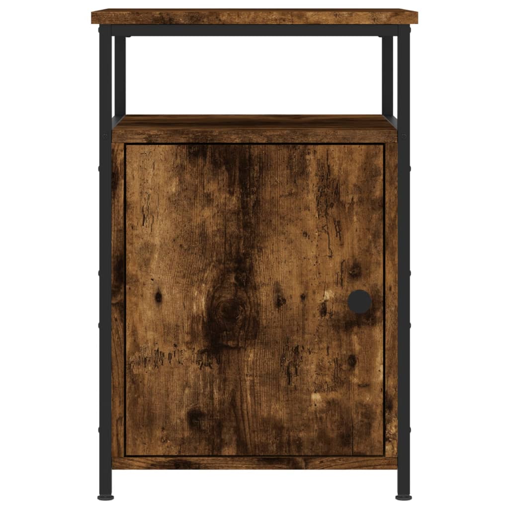 Κομοδίνο Καπνιστή Δρυς 40x42x60 εκ. από Επεξεργασμένο Ξύλο