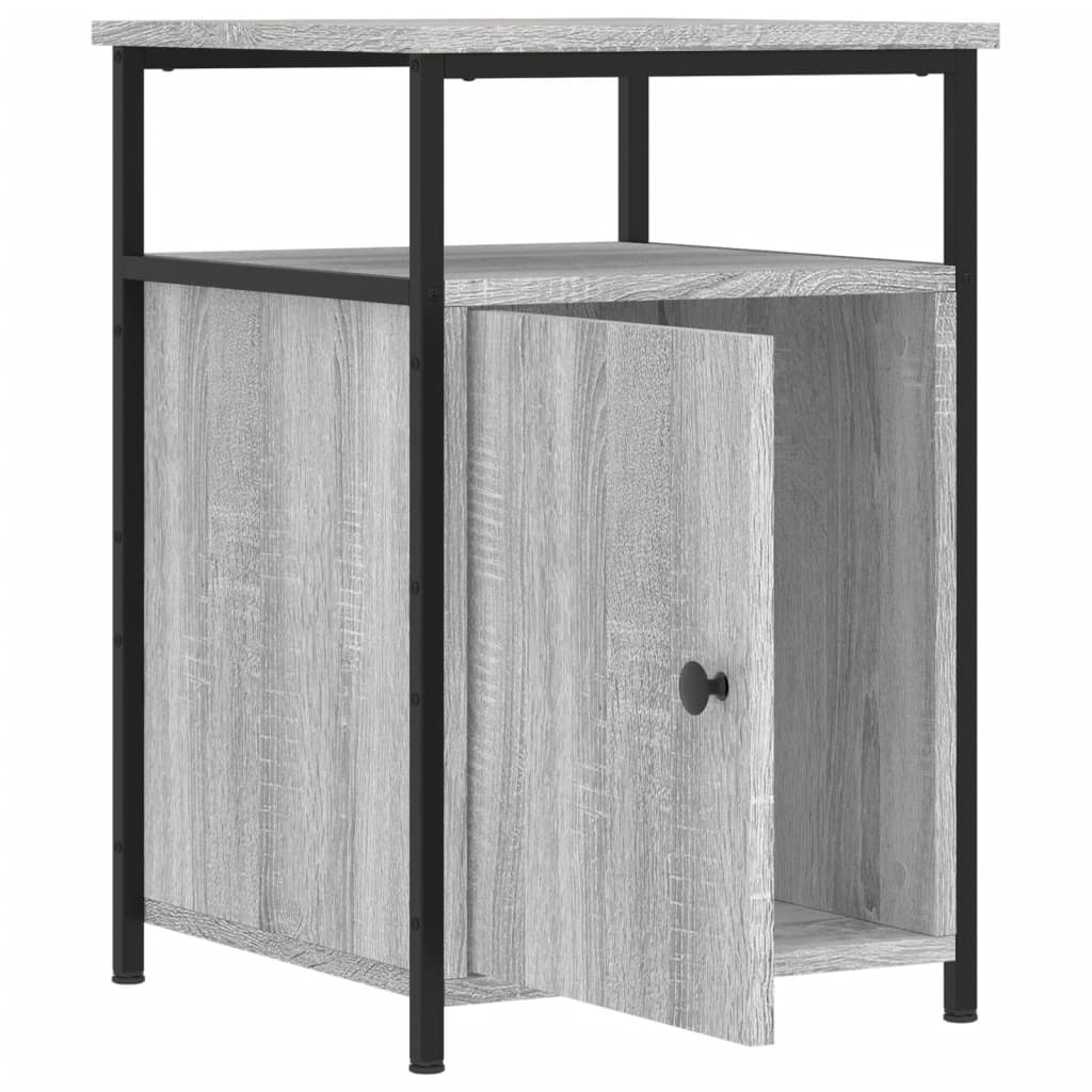 Κομοδίνο Γκρι Sonoma 40 x 42 x 60 εκ. από Επεξεργασμένο Ξύλο