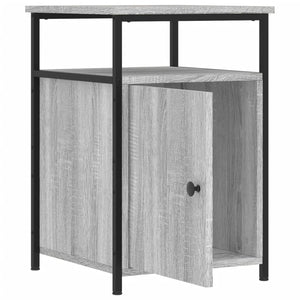 Κομοδίνο Γκρι Sonoma 40 x 42 x 60 εκ. από Επεξεργασμένο Ξύλο