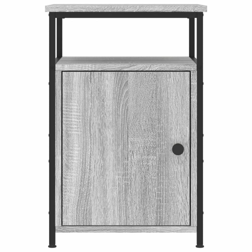 Κομοδίνο Γκρι Sonoma 40 x 42 x 60 εκ. από Επεξεργασμένο Ξύλο