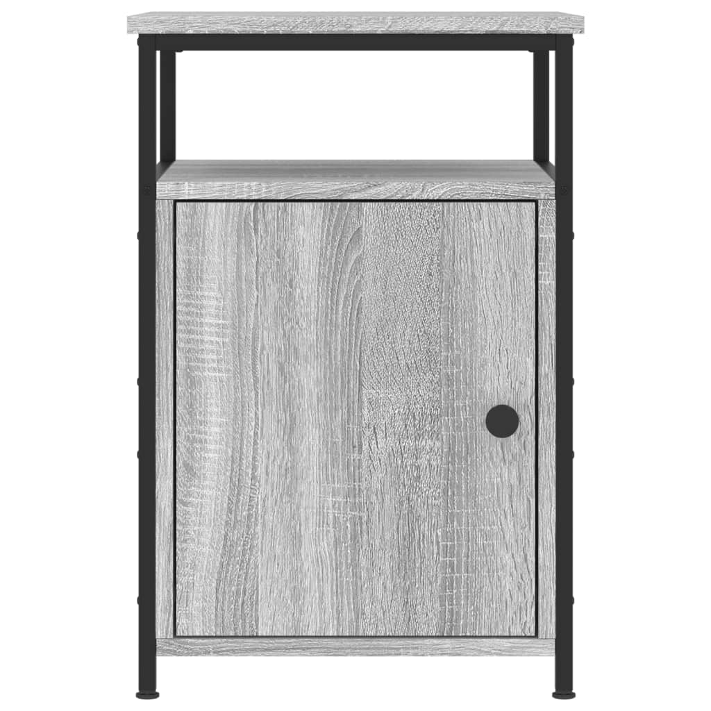Κομοδίνα 2 τεμ. Γκρι Sonoma 40x42x60εκ. από Επεξεργασμένο Ξύλο - Pakobazaar