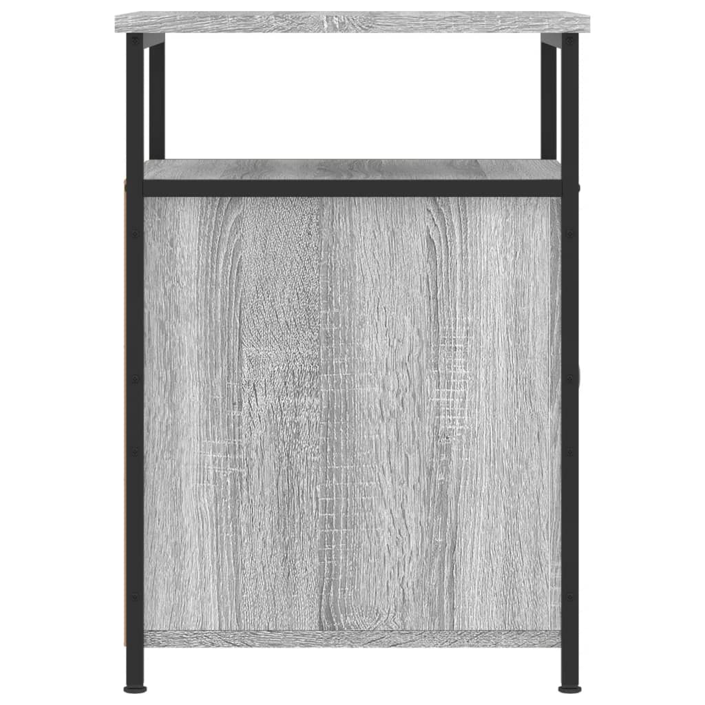 Κομοδίνα 2 τεμ. Γκρι Sonoma 40x42x60εκ. από Επεξεργασμένο Ξύλο - Pakobazaar