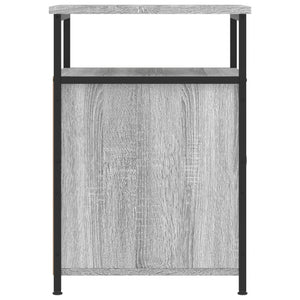 Κομοδίνα 2 τεμ. Γκρι Sonoma 40x42x60εκ. από Επεξεργασμένο Ξύλο - Pakobazaar